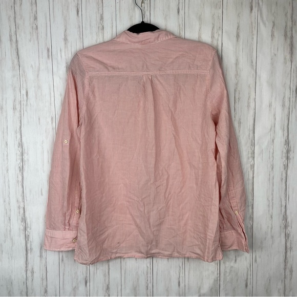 Patagonia red and white striped button down Medium - Picture 6 of 6